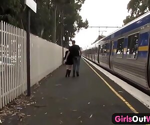 Amateur Couple Fucking On The Train